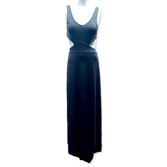 Feathers Waist Cutout Maxi Dress - Picture 1 of 11